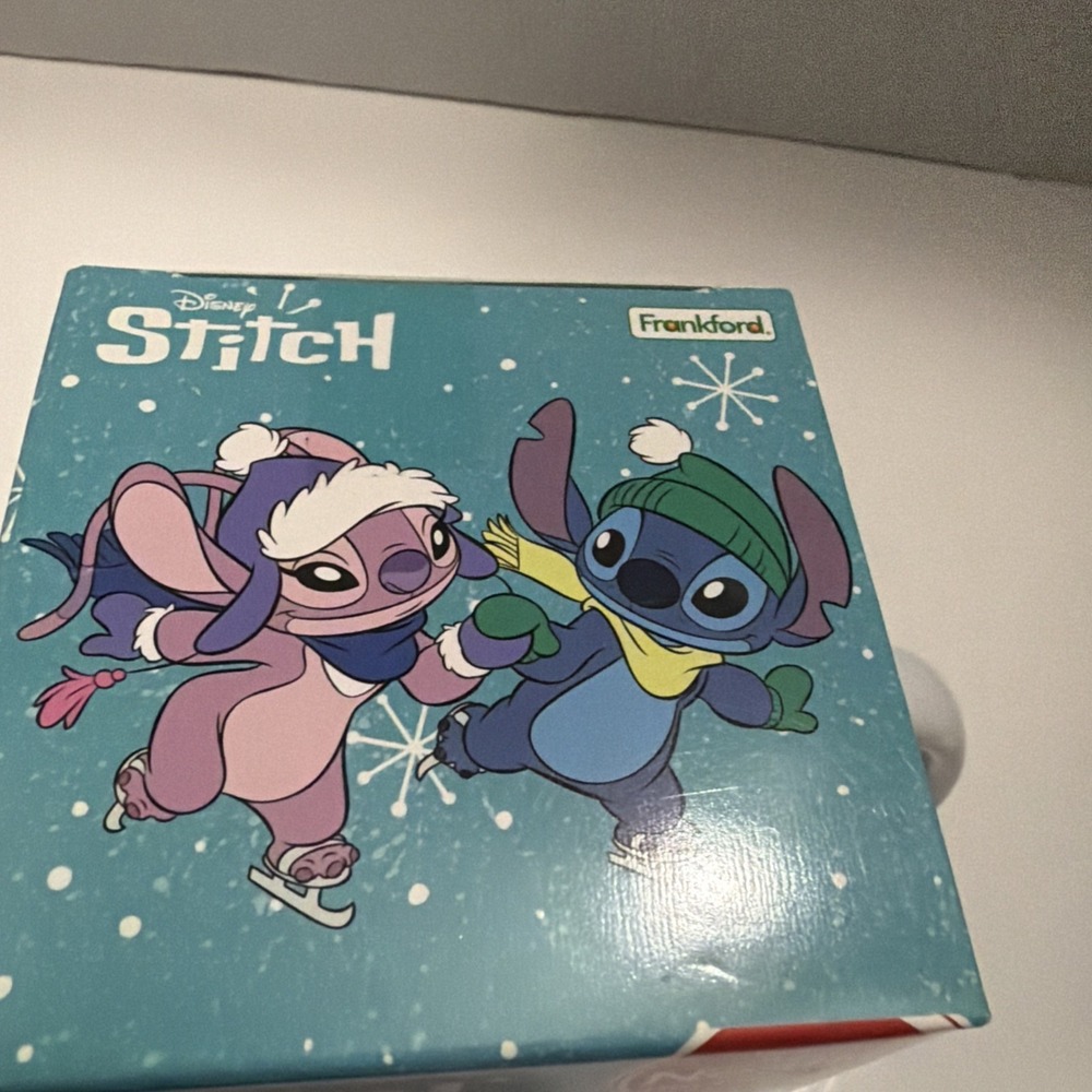 Disney Stitch Hot Cocoa Gift Set Nestle Mug Candy Stirrer Angel Holiday 41324 - Picture 3 of 7